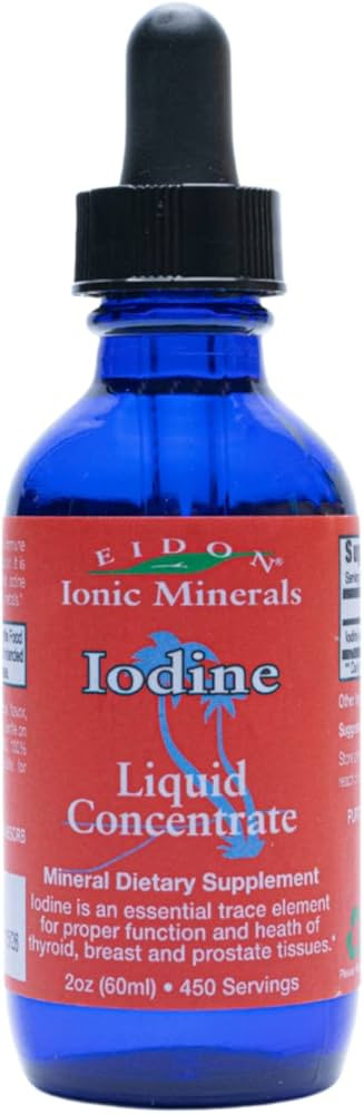 Eidon Ionic Minerals Potassium Iodide Supplement - Liquid Iodine Drops, Supports Energy Levels an... | Amazon (US)