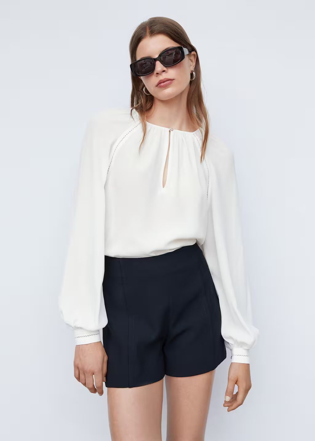 Raglan sleeve blouse | MANGO (UK)
