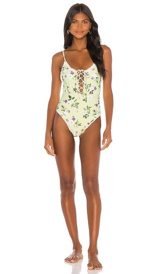 Tularosa Sofie One Piece in Fresh Spring Floral from Revolve.com | Revolve Clothing (Global)