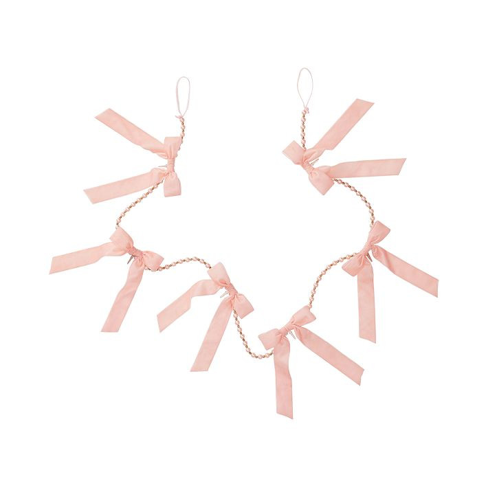 LoveShackFancy Pearl With Bows Garland | Pottery Barn (US)