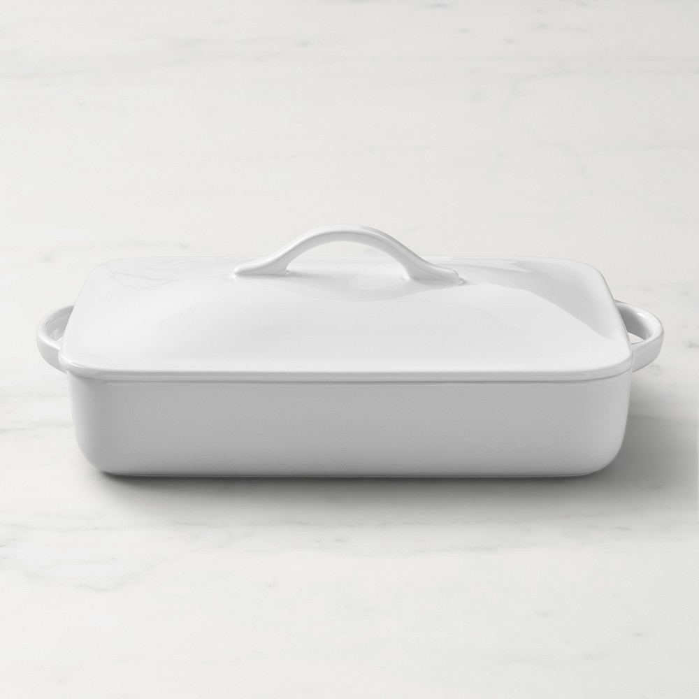 Williams Sonoma Essential Covered Rectangular Baker, 4-Qt. | Williams-Sonoma
