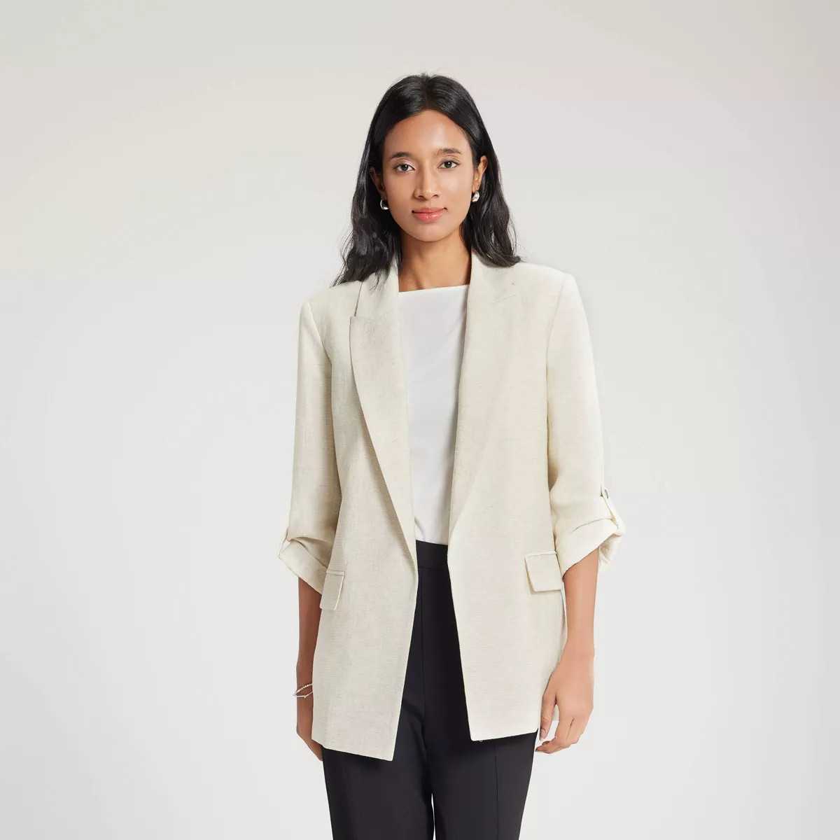 Women's Rolled Up Sleeve Blazer - A New Day™ | Target
