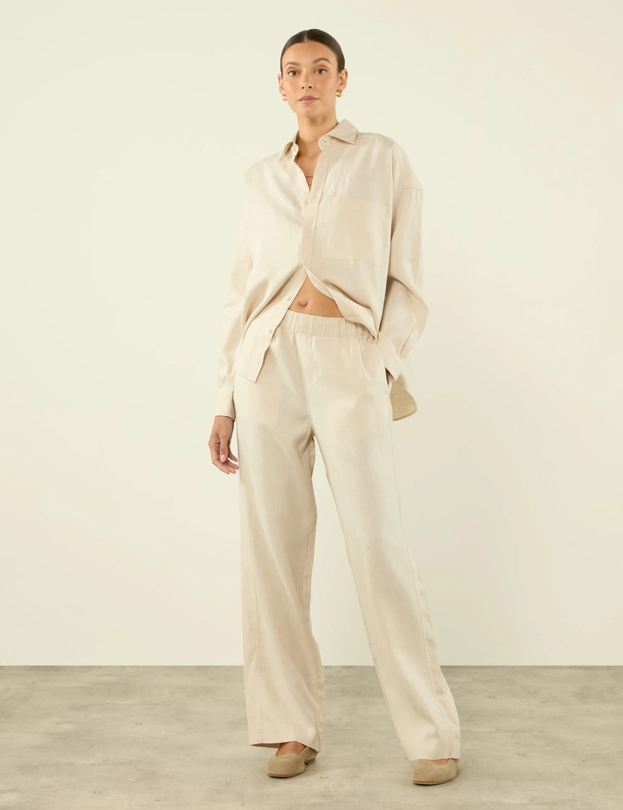 The Palazzo: Hemp, Parchment | With Nothing Underneath