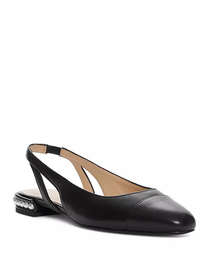 Women's Imitation Pearl Embellished Slingback Flats | Bloomingdale's (US)