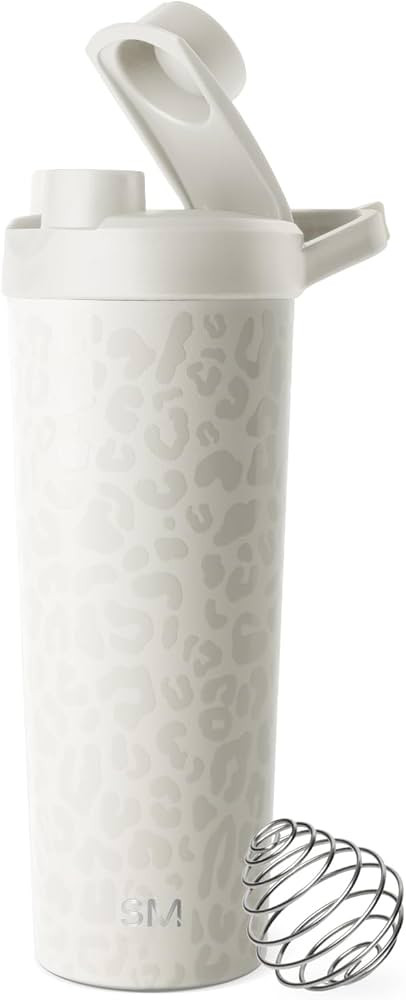 Simple Modern Stainless Steel Shaker Bottle with Ball 24oz | Metal Insulated Cup for Protein Mixe... | Amazon (US)
