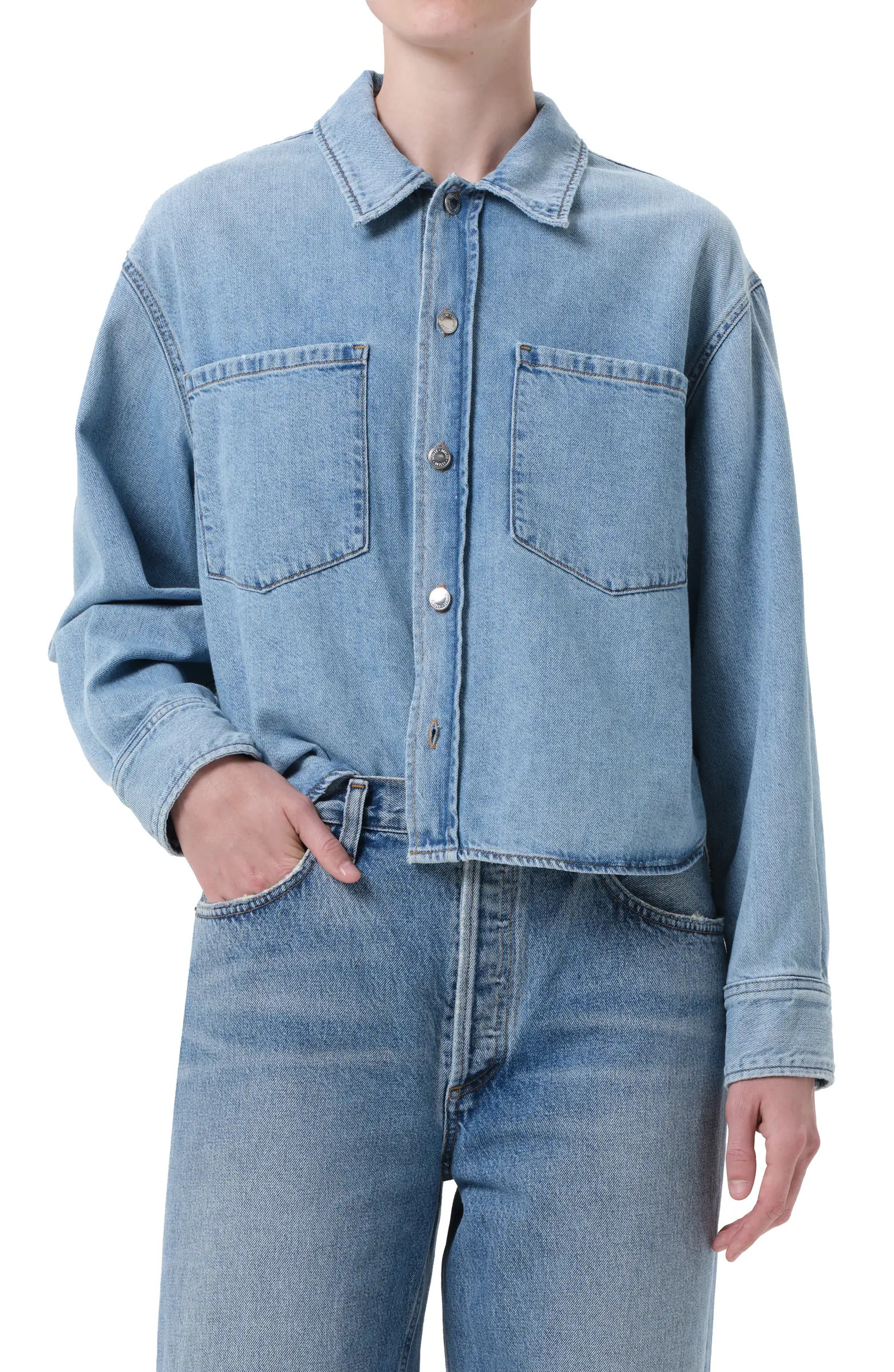 Juna Denim Button-Up Shirt | Nordstrom