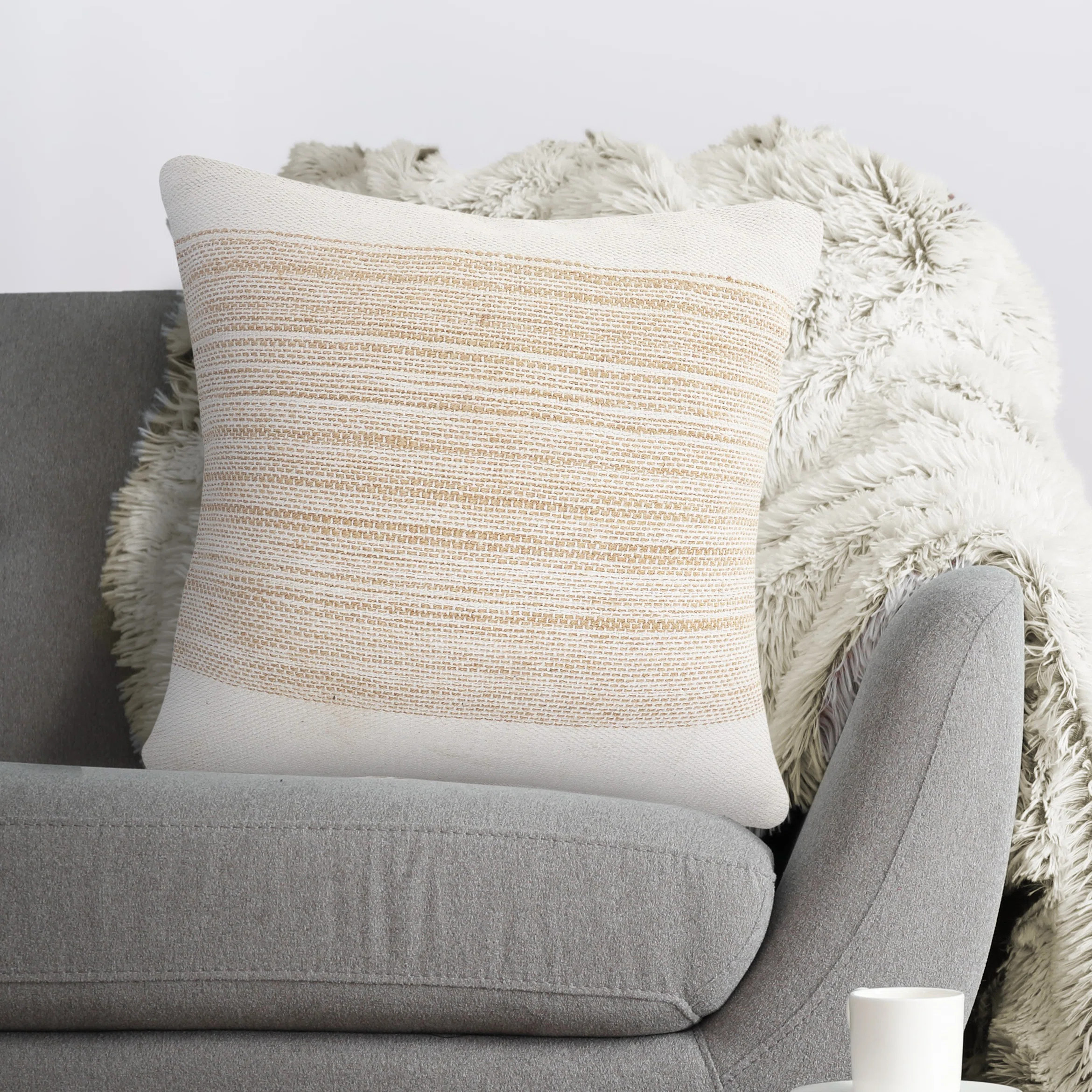 Willow Textured Cotton Throw Pillow | Wayfair North America