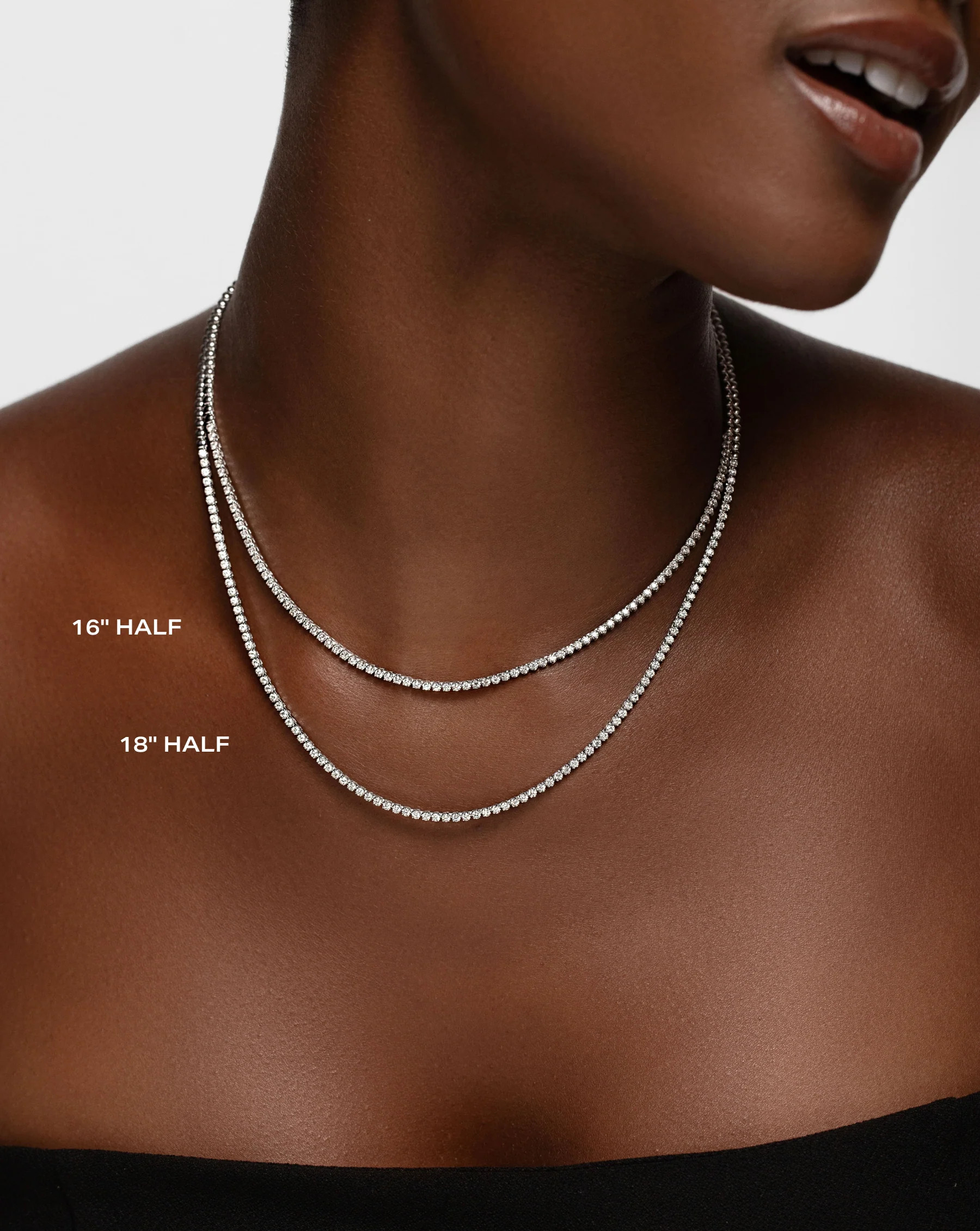 Mini Diamond Tennis Necklace | Ring Concierge