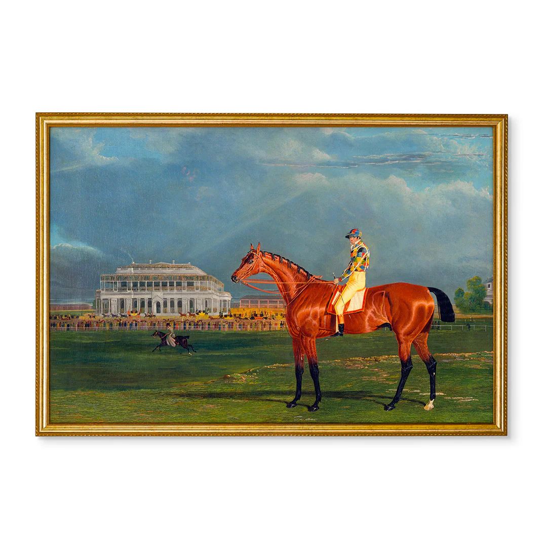 Horse and Jockey Wall Art | Vintage Art Prints | Urban Garden Prints