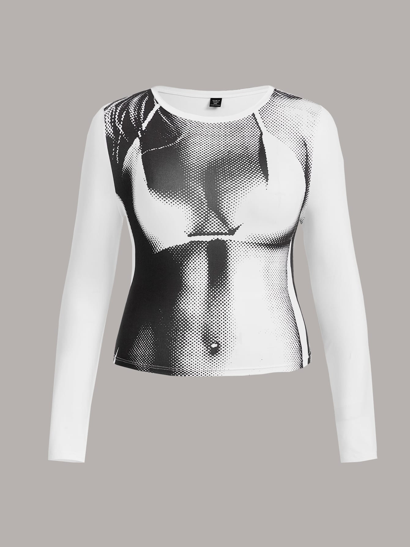 SHEIN ICON Plus Body Heat Map Print Tee | SHEIN