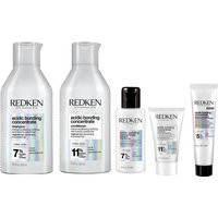 Redken Acidic Bonding Concentrate Shampoo and Conditioner 500ml with Shampoo 75ml, Conditioner 50ml and Leave-In Treatment 30ml | Look Fantastic (UK)