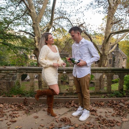 This sweater dress was perfect for our engagement photos. Great for any family photos, holidays and everyday fashion. Under $100 from Revolve.

#LTKfindsunder100 #LTKHoliday #LTKstyletip