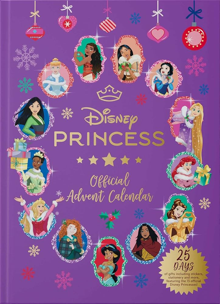 Disney Princess: The Official Advent Calendar: 25 Days of Gifts, with Stationery, Key Chains, Dec... | Amazon (US)