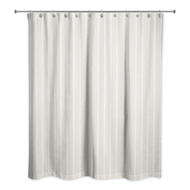 Striped Single Shower Curtain | Wayfair North America