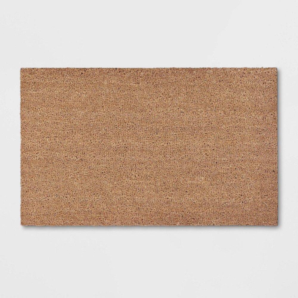 1'6""x2'6"" Solid Doormat Beige - Room Essentials™ | Target