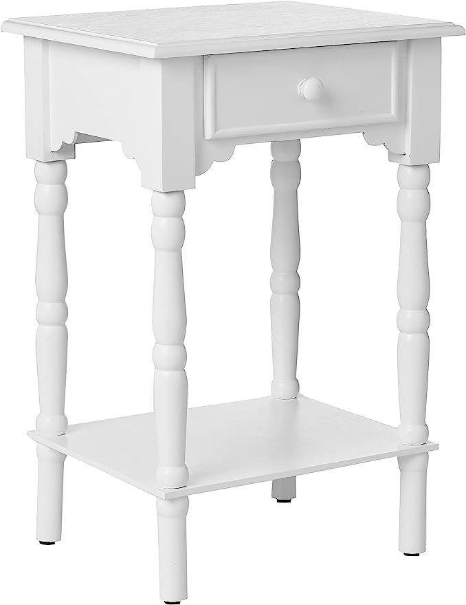 Décor Therapy End Table, White | Amazon (US)