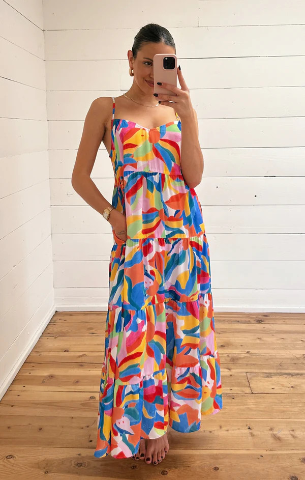 Caroline Maxi Dress ~ Rainbow Pop | Show Me Your Mumu