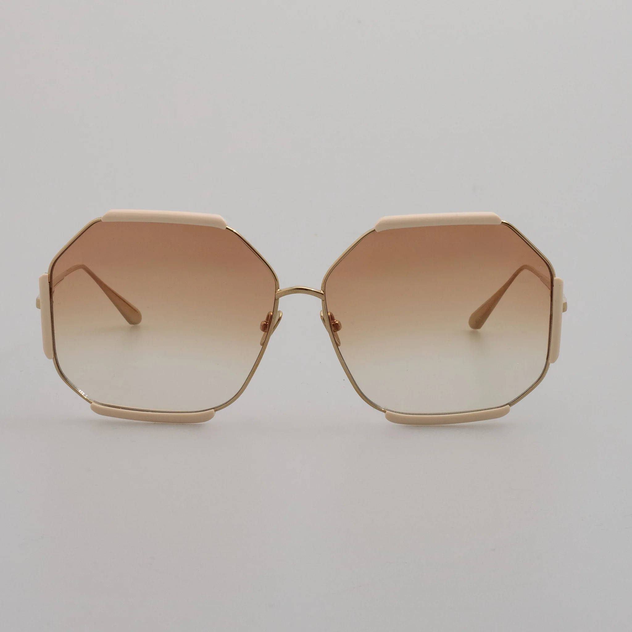 Margot Sunglasses in Cream | Linda Farrow