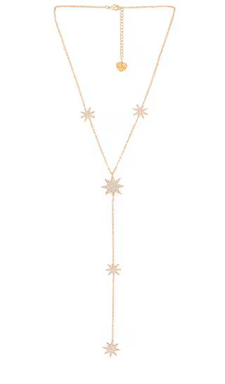 Lillian Burst Lariat Necklace in Gold | Revolve Clothing (Global)