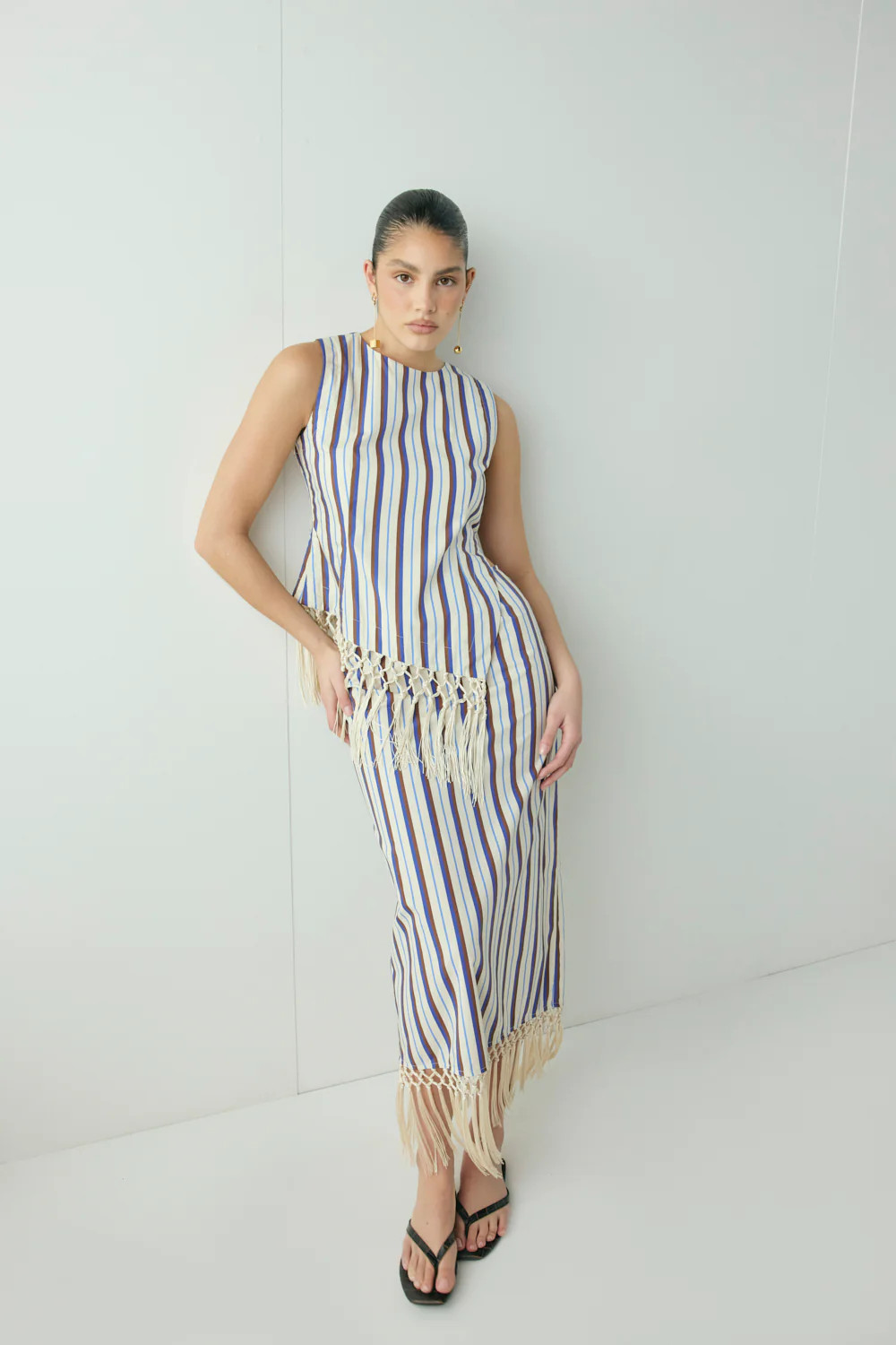 Billie Midi Skirt Stripe | VRG Grl