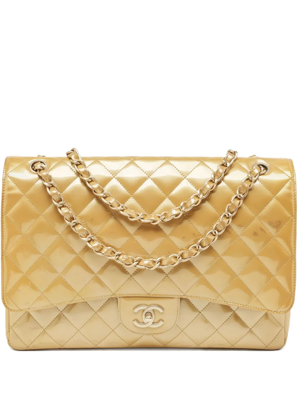 CHANEL Pre-Owned maxi Classic Single Flap shoulder bag - Neutrals | Farfetch Global
