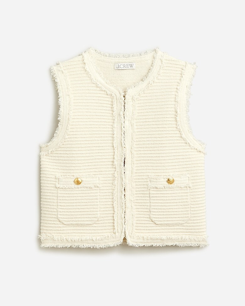 Textured vest in fine bouclé | J. Crew US