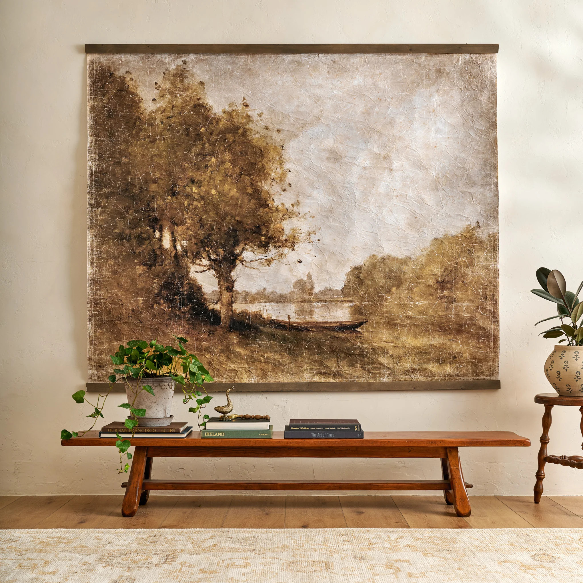 Oversized Spring Stillness Landscape Tapestry | Magnolia