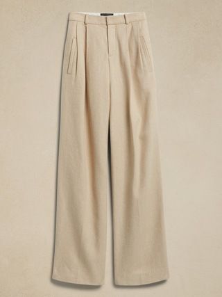 Norfolk Wide-Leg Linen-Cotton Pant | Banana Republic (US)