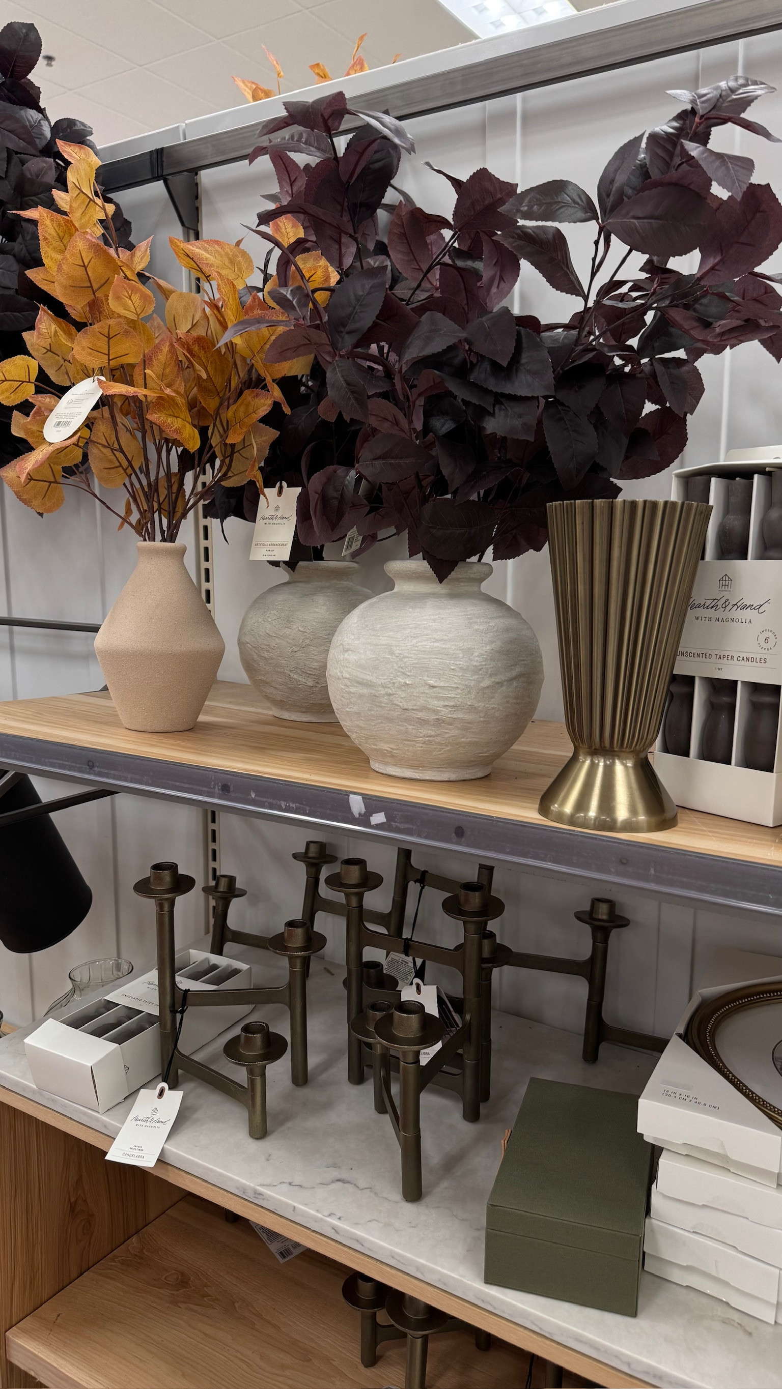 Fall florals + cozy accents 🍂✨ These Hearth & Hand vases, stems, and candleholders make it so easy to elevate your home for the season!  

 