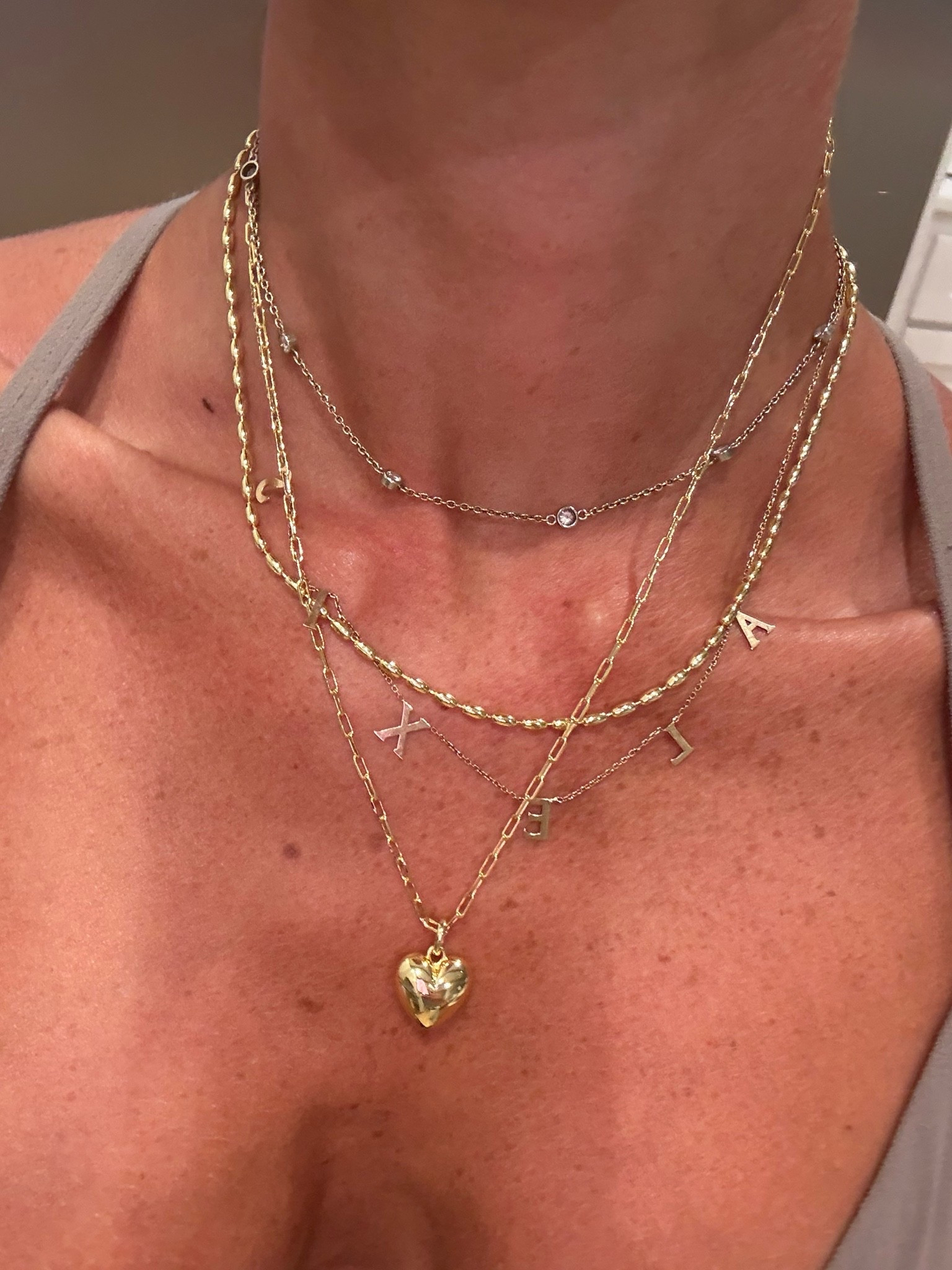 Just got this heart necklace and gold chain that don’t tarnish! Love them layered

#LTKSeasonal #LTKOver40
