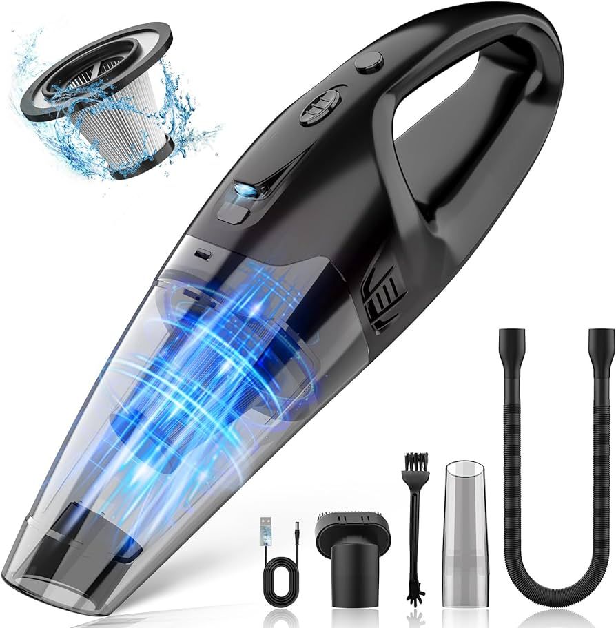 Handheld Vacuum Cordless Rechargeable with LED, Dust Busters Cordless Rechargeable, 1.65LBs Car V... | Amazon (US)