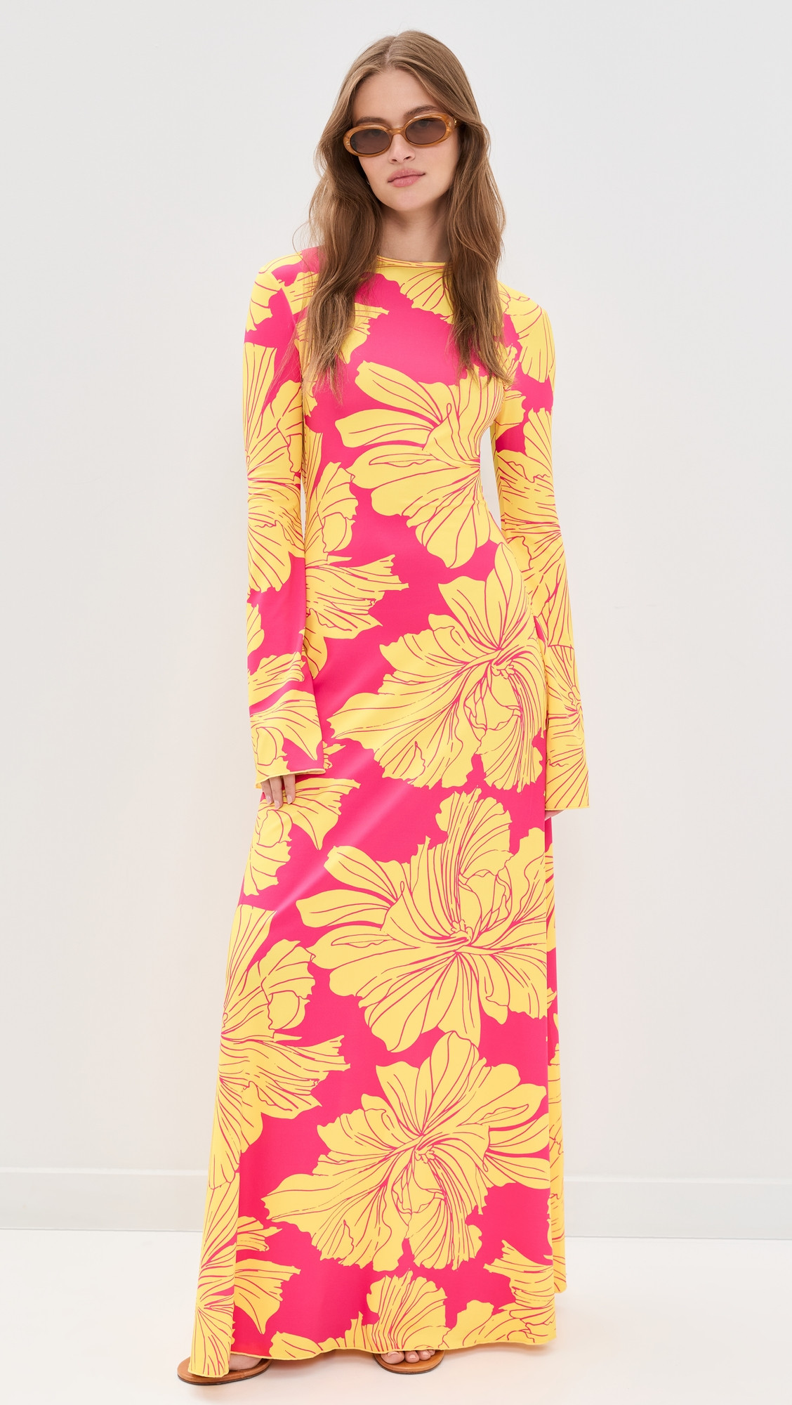 Eywasouls Malibu Damnia Dress Marigold Floral S | Shopbop
