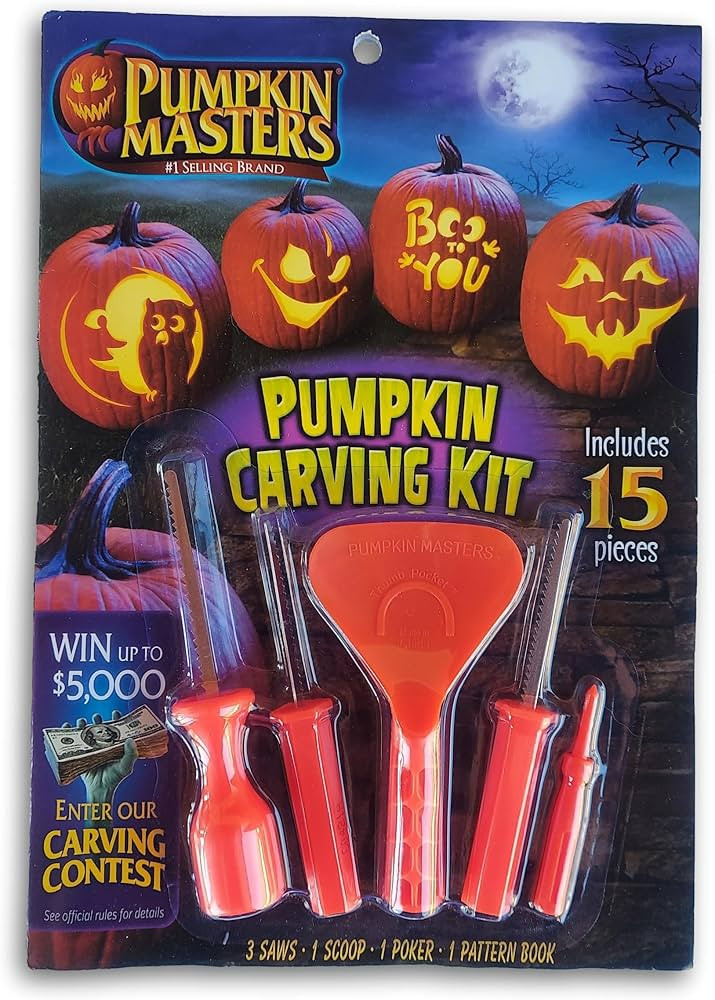 Pumpkin Masters Halloween Pumpkin Carving Set with 10 Patterns | Amazon (US)