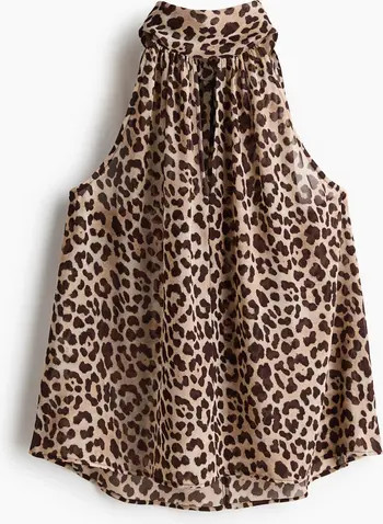 H&M Scarf-collar Chiffon Top | Nordstrom | Nordstrom