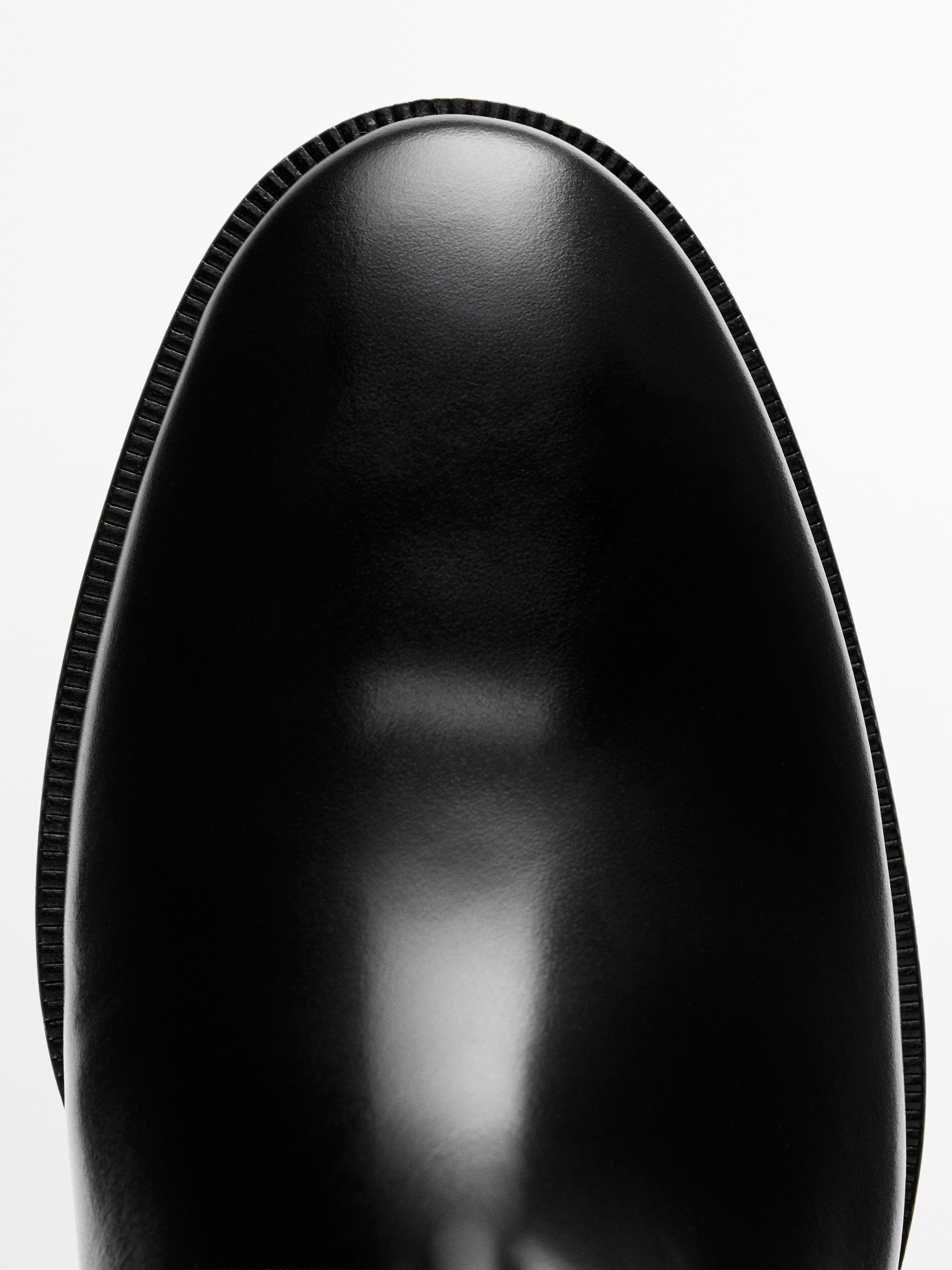 Reitstiefel aus Leder - Made in Spain | Massimo Dutti DE