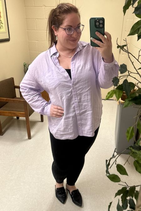 I love button down tops for work. It’s also warming up, so linen blend shirts are a great way to stay cooler in the office.

#LTKworkwear #LTKsalealert #LTKstyletip