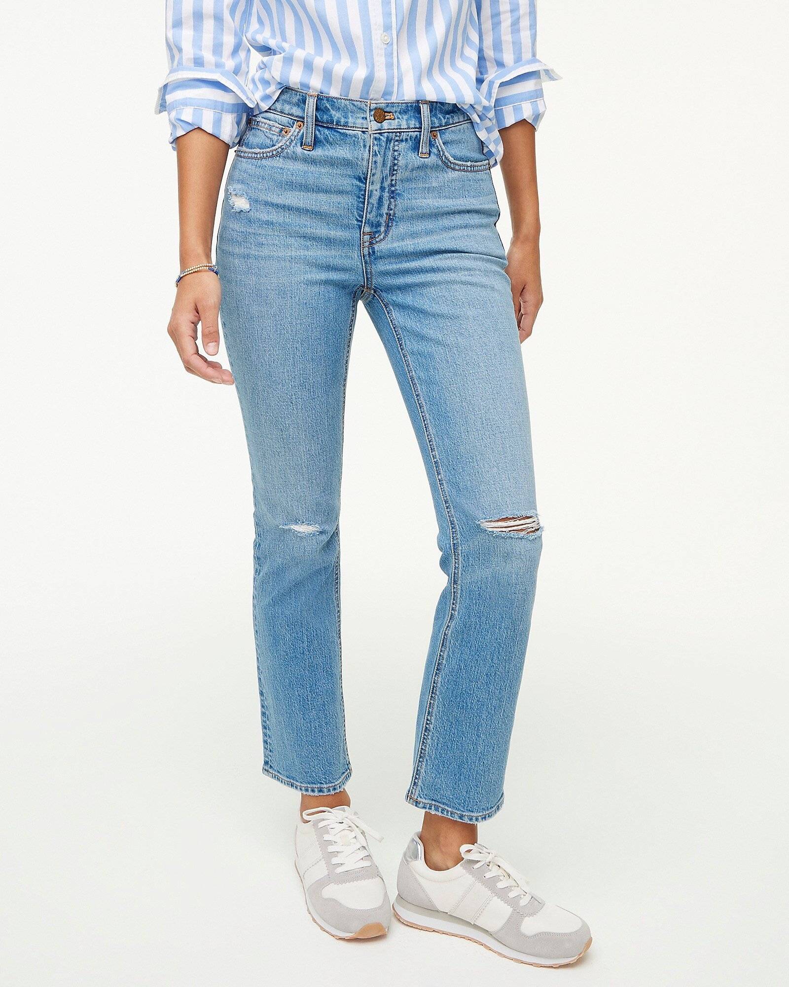 Flare crop jean in all-day stretch | J.Crew Factory