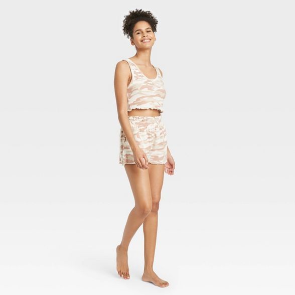 Women's Cozy Tank Top & Shorts Pajama Set - Colsie™ | Target