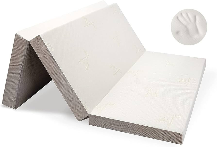 Milliard Trifold Mattress, Queen Size, 6 inch, Portable Foldable Mattress Queen with Memory Foam ... | Amazon (US)