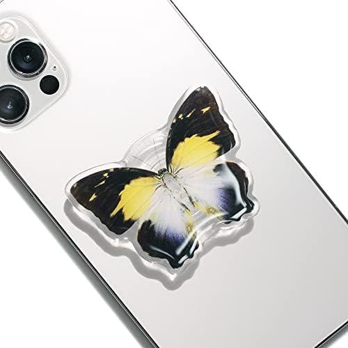 COMMONKUNST Rare Butterfly Phone Grip Realistic Acrylic Multi Functional Collapsible Expandable M... | Amazon (US)