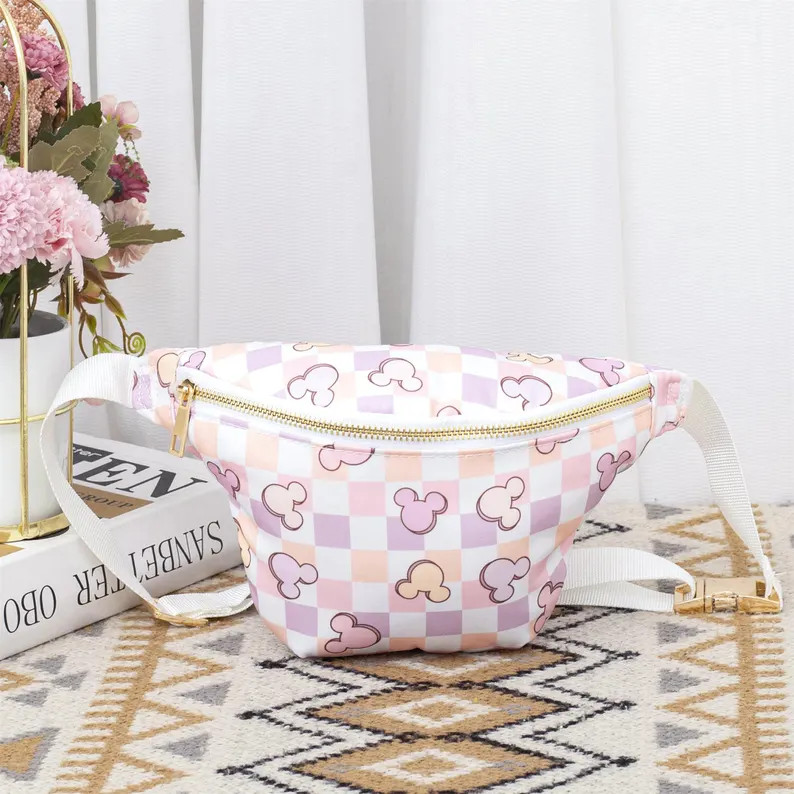 Magical Mouse Checker Fanny Pack for Kids,checker Purse,colored Checkered Belt Bag,disneyland Acc... | Etsy (US)