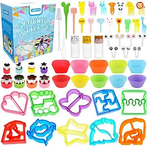 Sandwich Cutter Set, All in One Bento Box Accessory Kit, Including Sandwich Cutters, Accessories ... | Amazon (US)