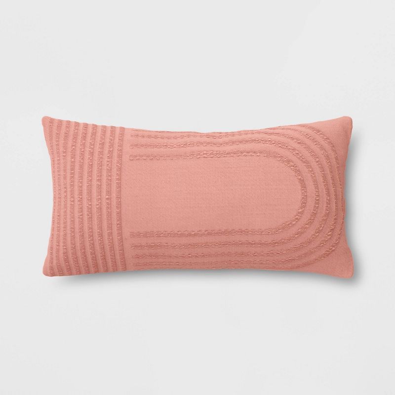 Arc Outdoor Lumbar Throw Pillow Blush - Threshold™ | Target