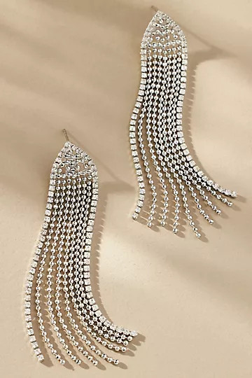 Crystal Fringe Earrings | Anthropologie (US)