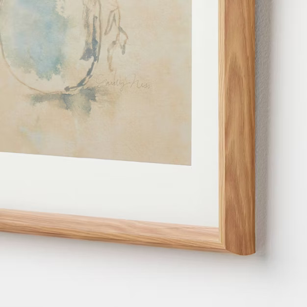 14" x 17" Antique Floral Matted Framed Wall Poster Under Glass - Threshold™ designed with Studi... | Target