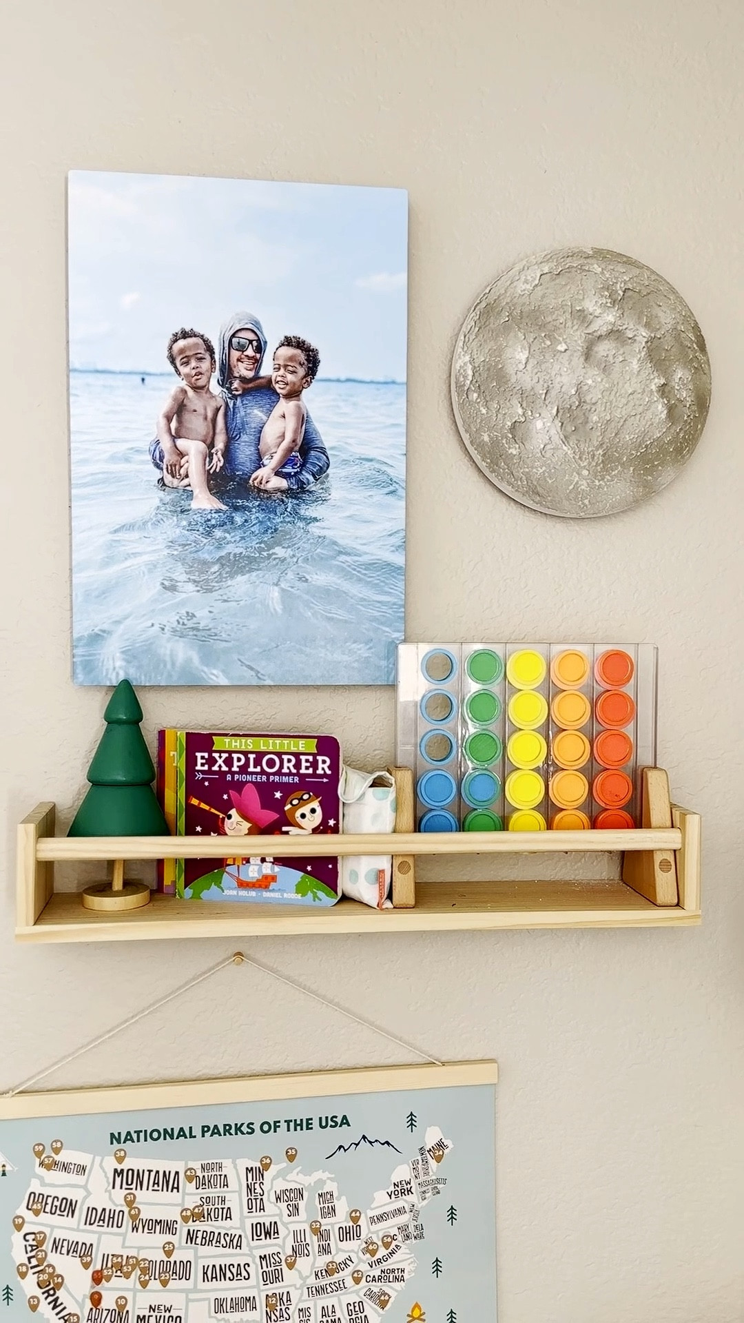 #AD Just added the sweetest metal print from @printique_by_adorama to the twins’ ocean-themed bedroom and I’m in love 🌊✨ I picked a photo of them swimming with their dad—such a perfect memory for the space. The detail and color on this metal print are so good. It really brings the moment to life. Would make such a thoughtful Mother’s Day or Father’s Day gift too 💙

#printique #LTKhome #ShopLTK #metalprints #canvasprints #diy 

#LTKGiftGuide #LTKStyleTip #LTKHome