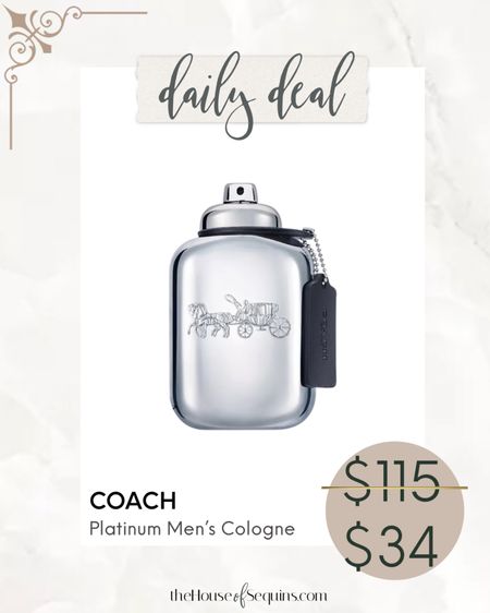 SAVE BIG on Father’s Day Gift Men’s Coach cologne!