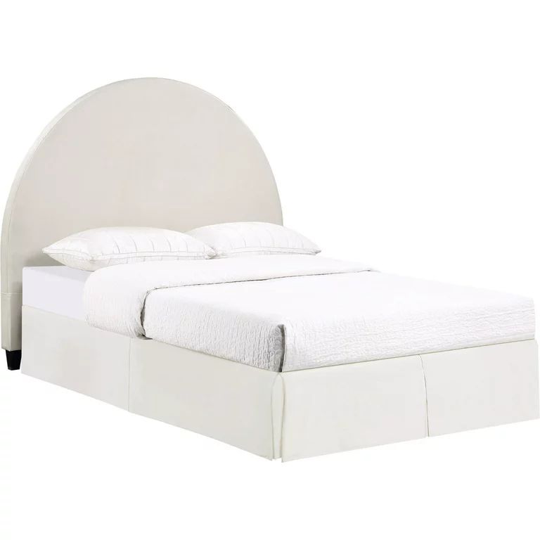 June Upholstered Arched Queen / Full Headboard Ivory | Walmart (US)