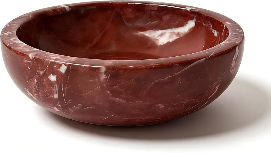 Purple Red Marble Decorative Bowl, 5.9 Inch | Amazon (US)