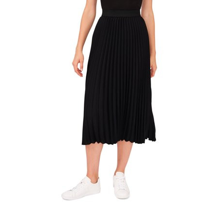 Vince Camuto Womens Black Pleated Midi Skirt XXL | Walmart (US)